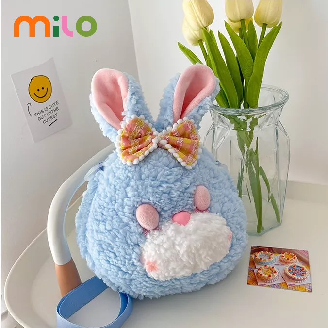 Milo Túi Đeo Chéo Hình Thỏ bunny Dễ Thương Cho Bé Gái