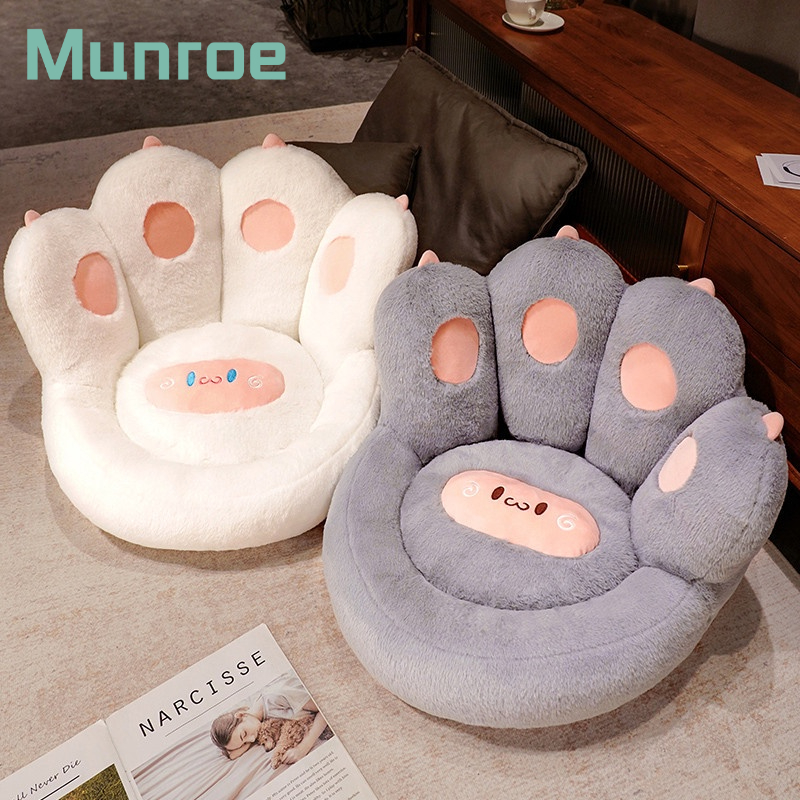 Munroe Đệm Ngồi Dày Dặn Mềm Mại Hình Móng Vuốt Mèo Dễ Thương Dành Cho Văn Phòng / Phòng Khách