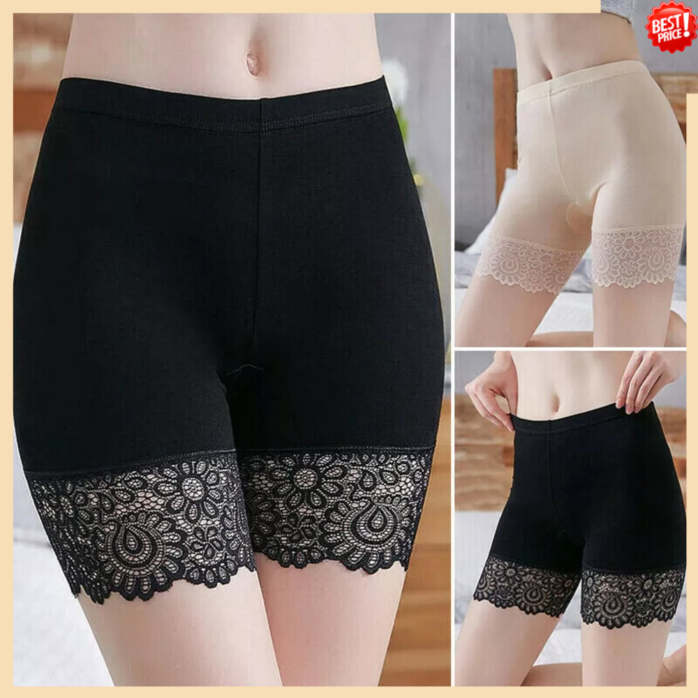 Modal Safety Pants Anti slip Summer Lace Big Three quarter Leggings Women's Thin Safety Pants Wholesale by Manufacturers