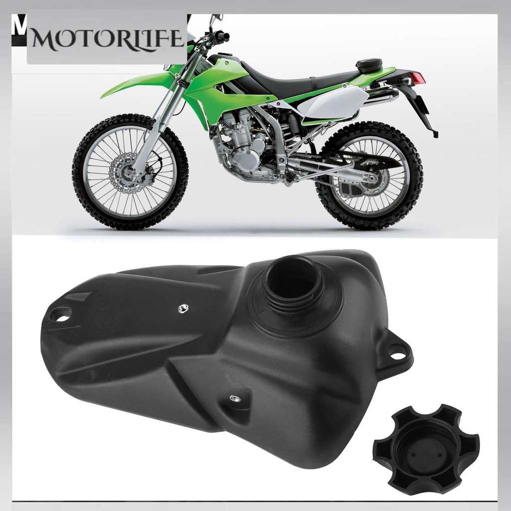 Motorlife Bình Xăng Nhiên Liệu Xe Máy Có Nắp Thay Thế Bằng Nhựa Cứng Phù Hợp Cho Kawasaki KLX 110 / BBR