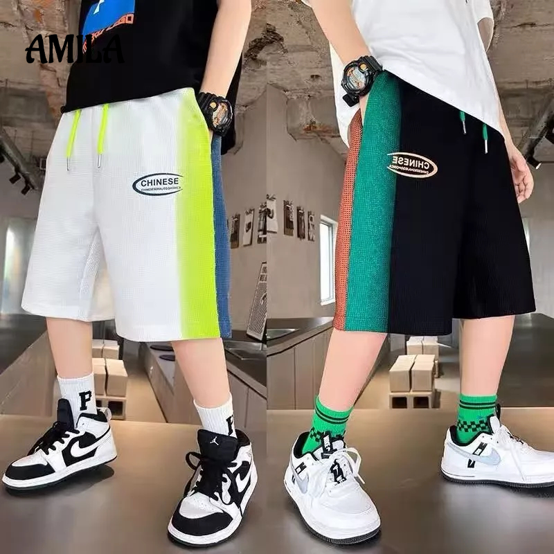 AMILA Quần Short Thể Thao Thiết Kế Mỏng Kiểu Dáng Mới Năng Động Thời Trang Dành Cho Bé Trai