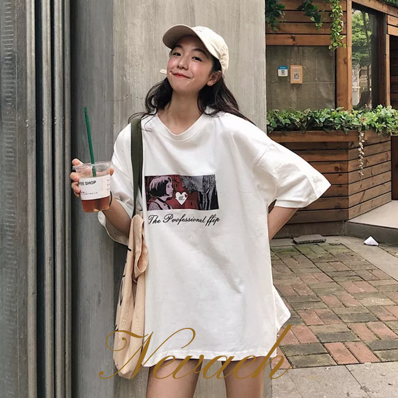 Hàng Mới Về Mới Áo Thun Form Rộng Ngắn Tay Phong Cách Hàn Quốc Dành Cho Nữ