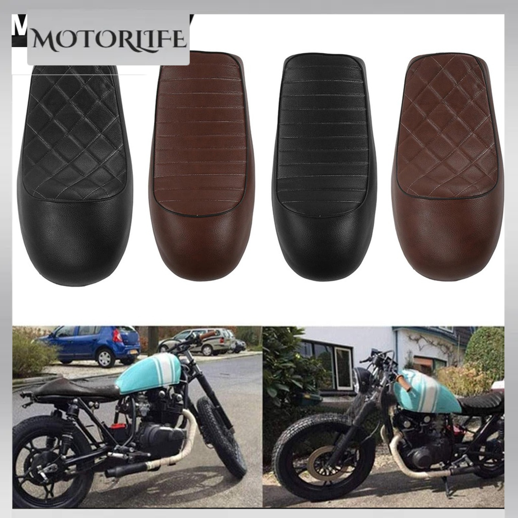 Motorlife Đệm Lót Ghế Xe Máy Gù Hình Vintage Thay Thế Cho CB125 CB175 CB200 CB350 CB360 CB400