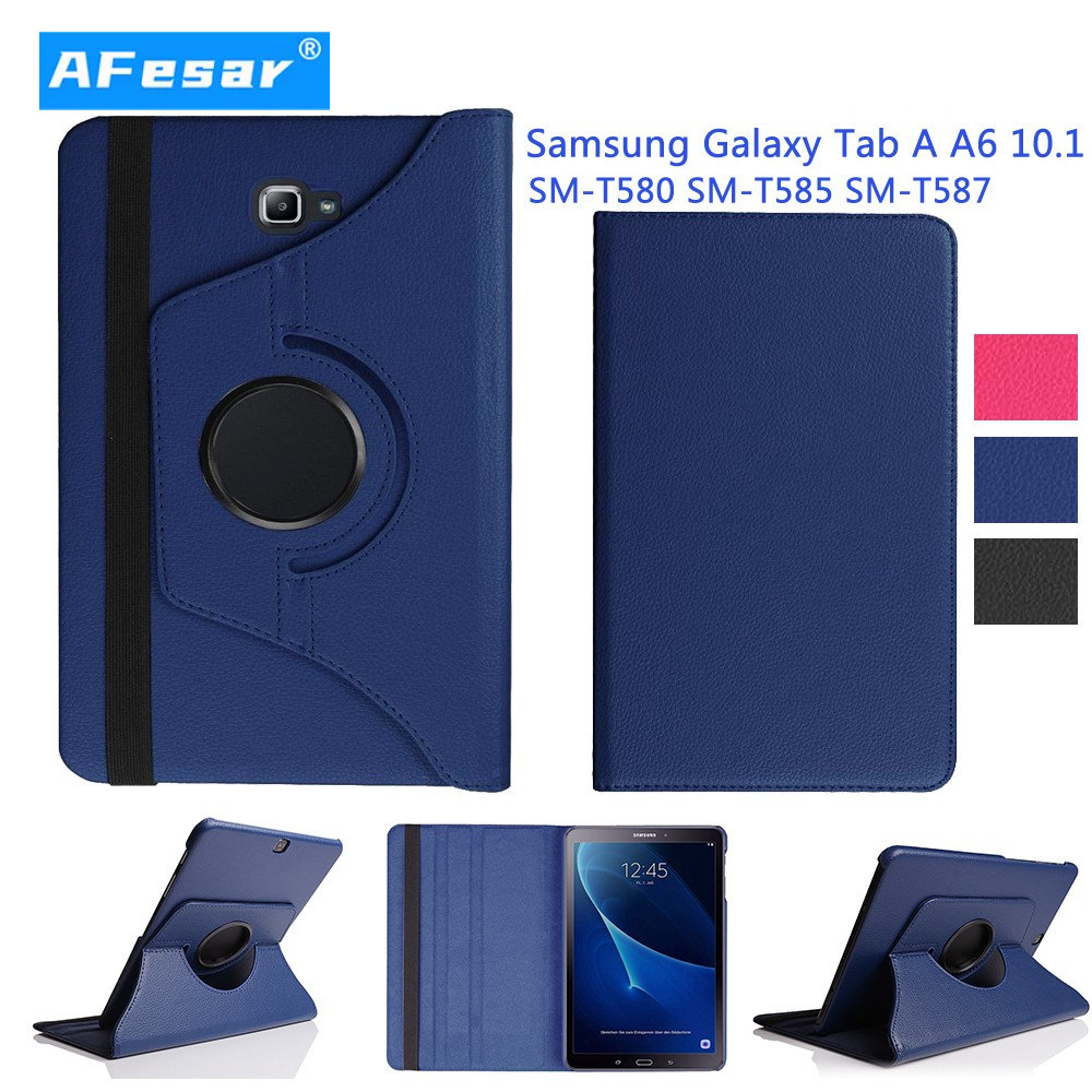 Bao da máy tính bảng có thanh đứng xoay 360 độ cho Samsung Galaxy Tab A A6 10.1 2016 T580 T585 T587