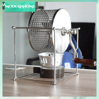 ModernHome Máy rang cà phê hạt quay tay con lăn nhỏ bằng thép không gỉ có thể kiểm soát nhiệt độ