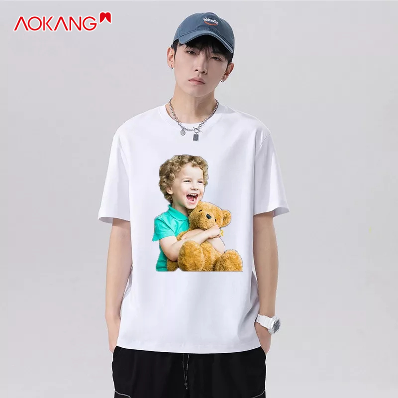 Áo Thun Tay Ngắn In Hình Bánh donut Và Gấu Phong Cách Hàn Quốc Thời Trang Mùa Hè Hàng Mới Dành Cho Bạn Nam