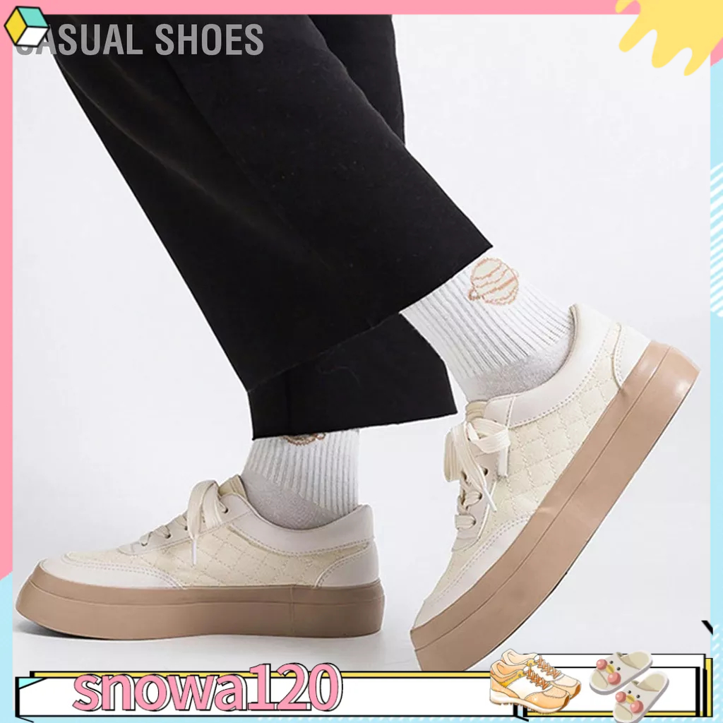 GIầy đệp Giày Vải Nữ Mùa Xuân Thu Chống Mài Mòn Nhẹ Đáy Dày Cổ Đa Năng Skate