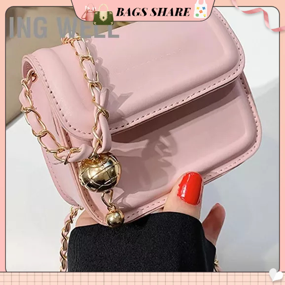 Female Shoulder Bags Summer Fashionable Simple PU Chain Shoulder Handbags for Party Shopping Daily