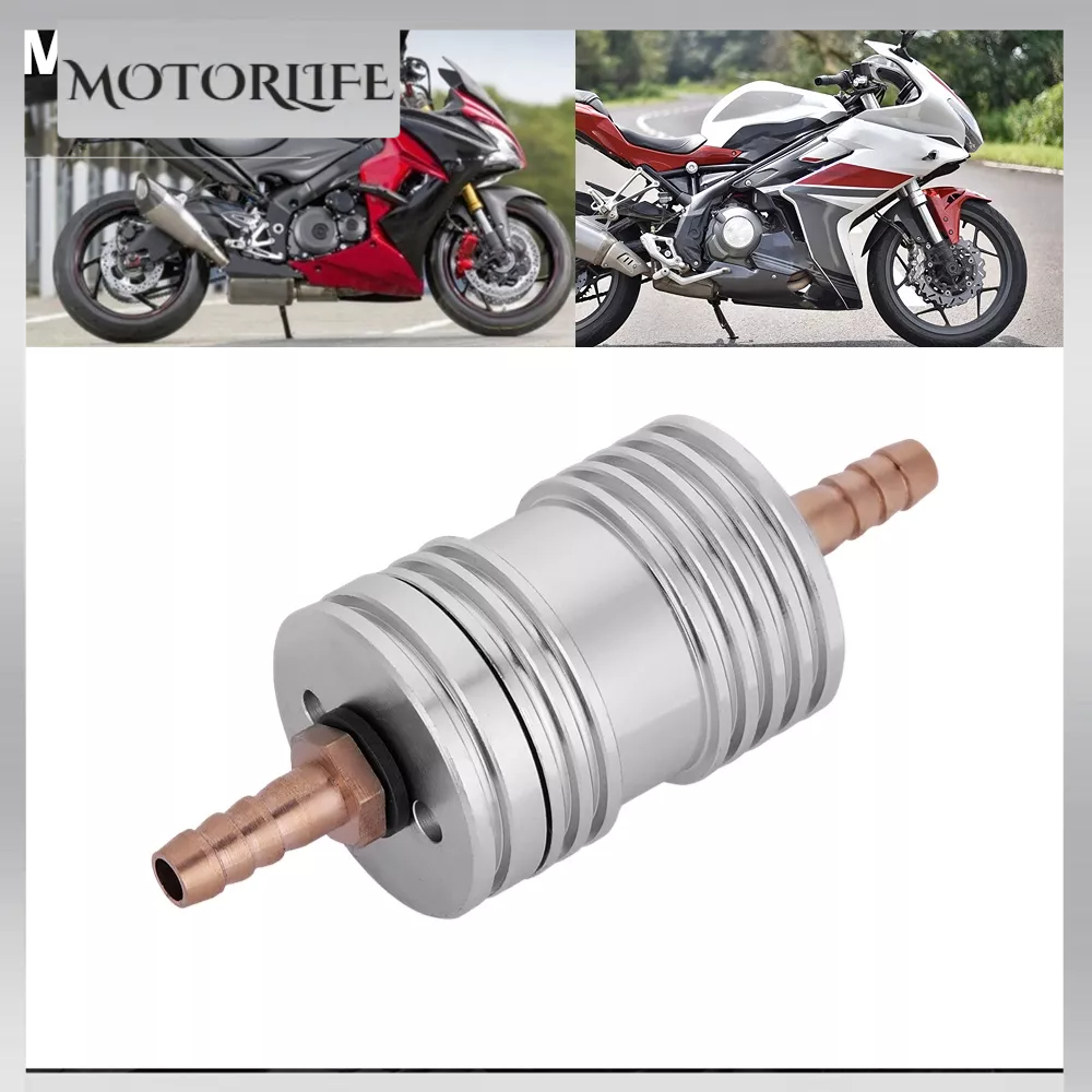 Motorlife Hệ thống tản nhiệt dầu bên ngoài Bộ lọc không khí CNC tiêu chuẩn Giao diện M8 Phù hợp cho xe máy