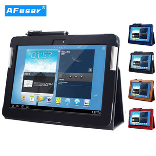 Bao da máy tính bảng màu trơn thiết kế sang trọng cho Samsung Galaxy Note 10.1(2012) GT-N8000 N8010 N8013 N8020