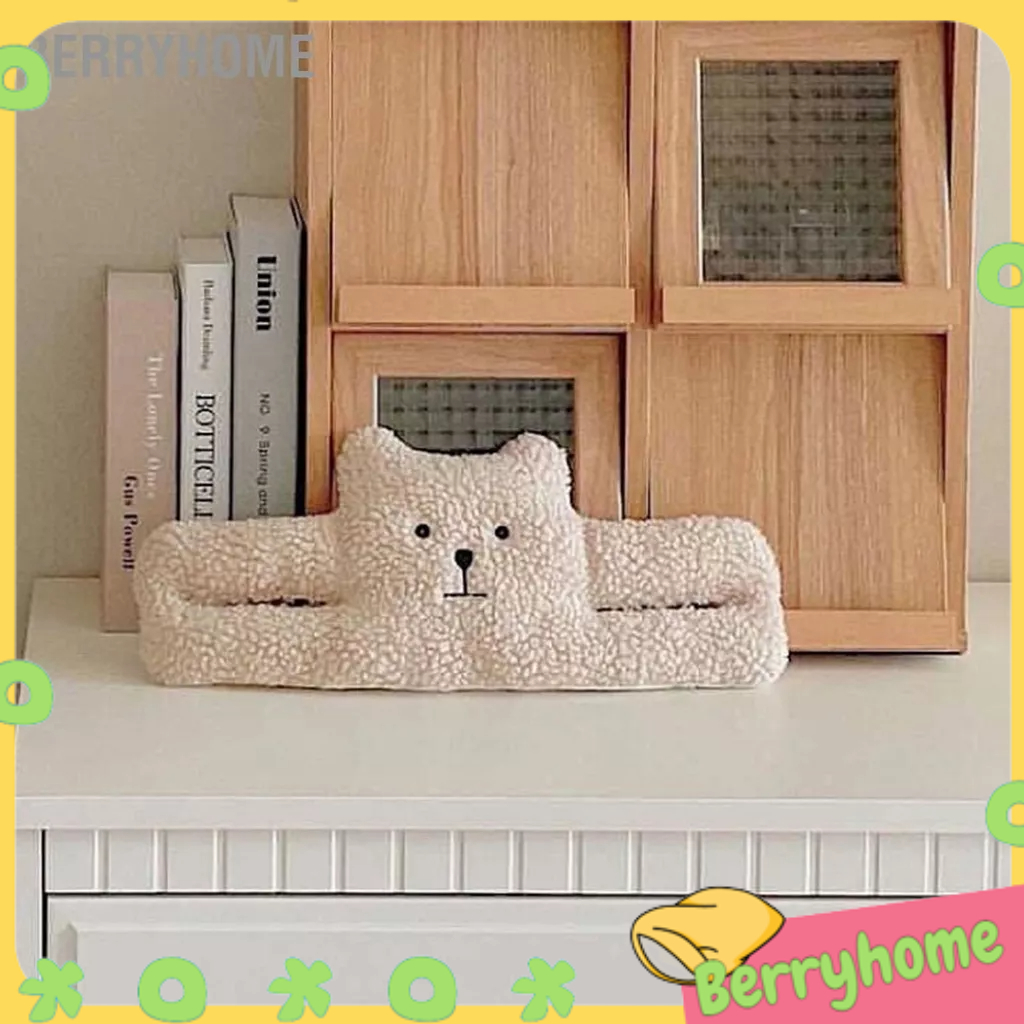 Dụng Cụ Chặn Cửa Thịt Cừu Bông PP Chống Kẹp Bảo Vệ Trang Trí Cho Trẻ Em BerryHome~