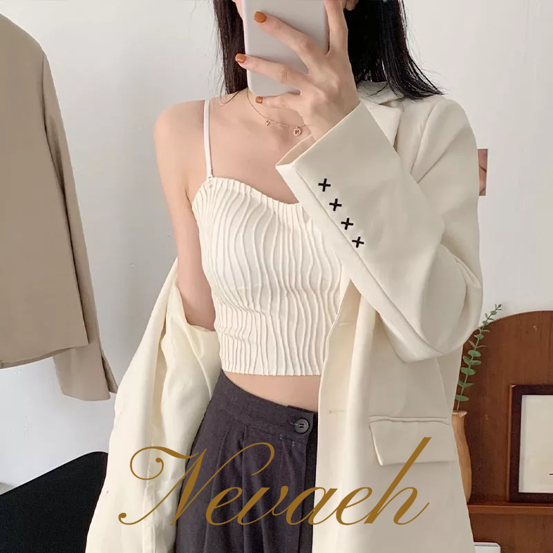 Nevaeh Áo Dây Thời Trang Nhiều Màu Sắc Dành Cho Nữ áo croptop
