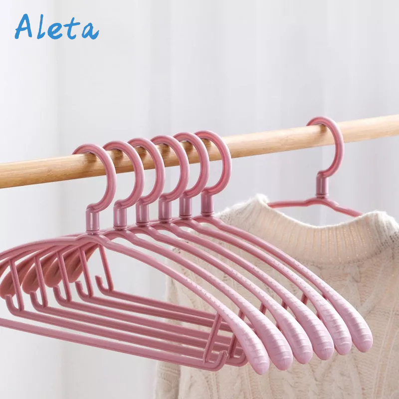 Aleta Móc Treo Áo Khoác Hình Bán Nguyệt Bằng Nhựa Chống Trượt Bản Rộng Liền Mạch Cho Người Lớn Sinh Viên Ký Túc Xá