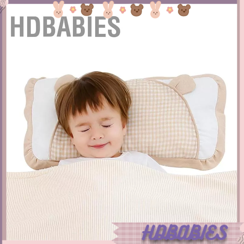 Gối điều hòa cho bé siêu xinh,Gối trẻ em thoáng khí mềm mại đàn hồi thấm hút mồ hôi có thể giặt được ngủ cho sơ sinh kéo dài HDbabies
