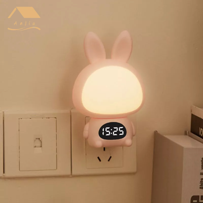 Anjia Đèn Ngủ Bóng LED Ba Màu Ấm Áp Ánh Sáng Trắng Hiện Đại Có Thể Sạc Lại Cho Phòng Ngủ