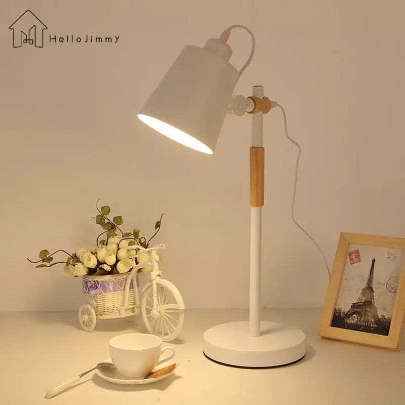 JJT Đèn LED để bàn thiết kế hiện đại thời trang cho phòng ngủ ký túc xá