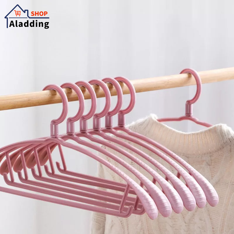 AladdingMóc Treo Quần Áo Bằng Nhựa Hình Bán Nguyệt Chống Trượt Tiện Dụng