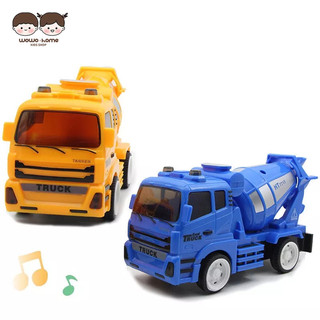 Wo·wo wo mô hình xe tăng xi măng kỹ thuật xi măng đồ chơi cho trẻ em wo