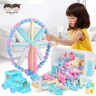 Wo·wo bộ đồ chơi lắp ráp cỡ lớn cho bé 3-6 tuổi