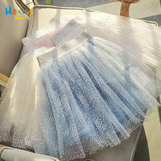 Haoerwu chân váy lưới mùa hè xinh xắn cho bé gái