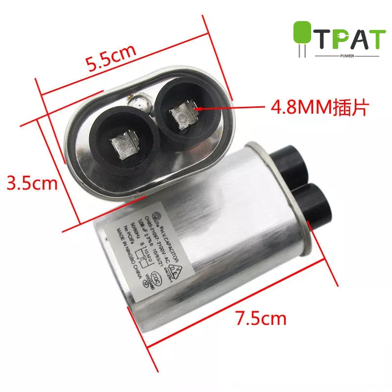 Tụ Điện Cao Áp Lò Vi Sóng 0.85 UF / 0.9 UF / 0.95 UF / 1.0 UF 2100V