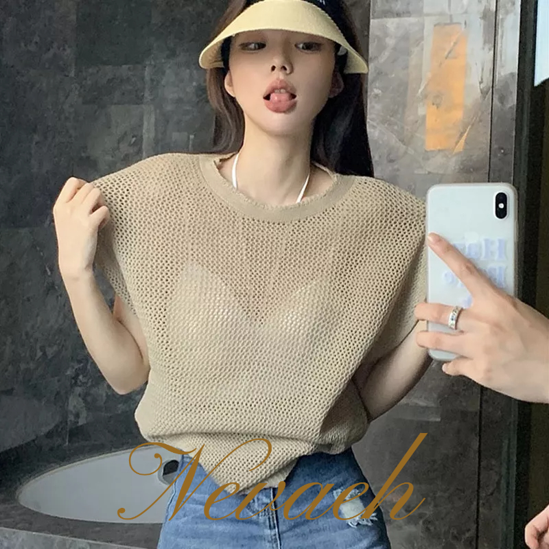 Áo Thun Nữ Ngắn Tay Cổ Tròn Thời Trang Hàn Mới