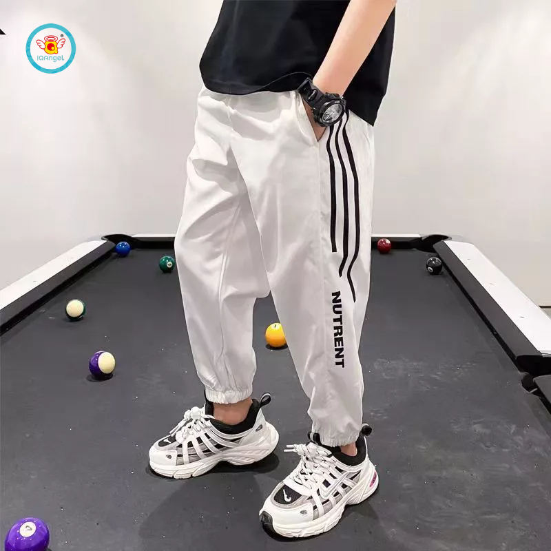 Quần dài IQ ANGEL dáng rộng nhanh khô thiết kế dễ thương cho bé trai