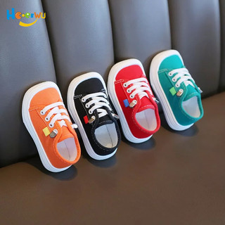 Haoerwu Giày Bốt Vải Canvas Đế Bằng Mềm Mại Thiết Kế Xinh Xắn Cho Bé Trai