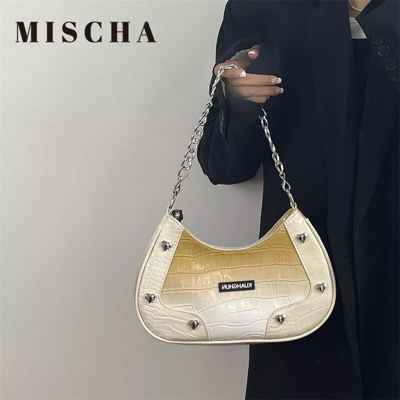 Mischa Túi Đeo Vai Bằng polyester Màu gradient Thời Trang Cao Cấp Cho Nữ Y2K