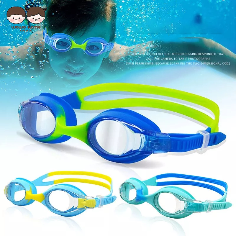 WO·WO Kính Bơi Bằng silicone Chống Thấm Nước Chống Sương Mù Dành Cho Trẻ Em