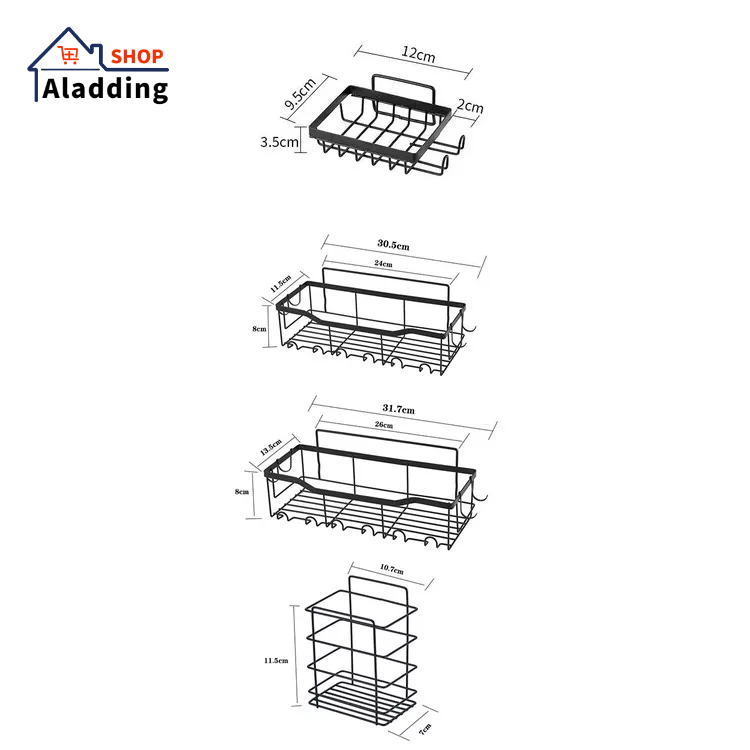 AladdingGiá Sắt Đựng Xà Phòng Không Đục Lỗ Mới Cho Nhà Tắm