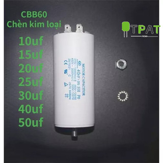 Tụ điện kim loại cbb60 10uf 15uf 20uf 25uf 30uf 40uf 50uf 450v .ac