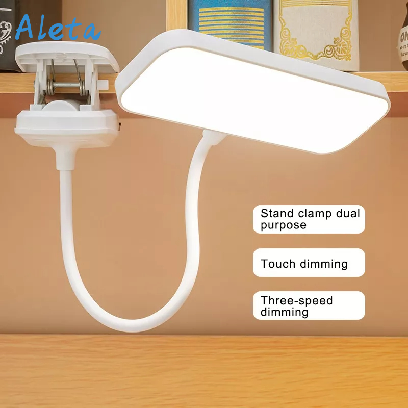 Aleta Đèn LED Kẹp Bàn Bảo Vệ Mắt Khi Học Tầm Nhìn / Bảo Vệ Mắt Có Thể Sạc Lại Dành Cho Học Sinh