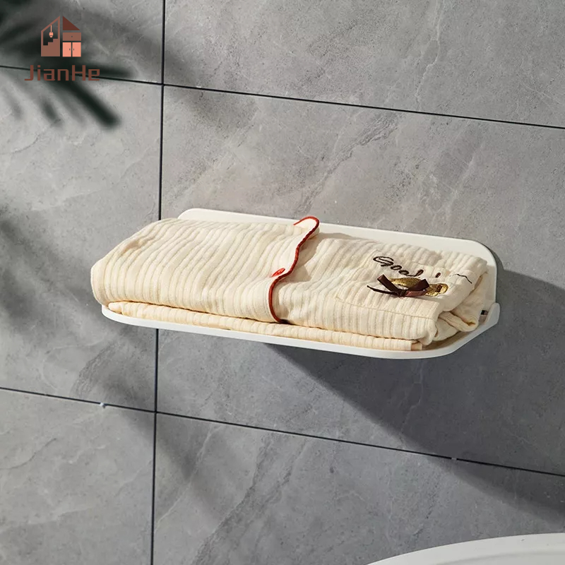 Giá Đựng Đồ Treo Tường Không Cần Khoan Có Thể Gấp Gọn Tiện Dụng