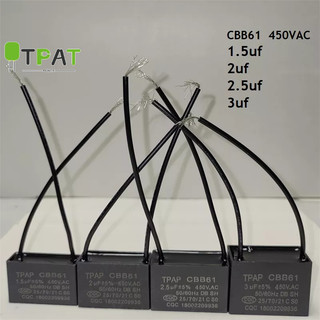 Tụ điện động cơ quạt cbb61 1.5uf 2uf 2.5uf 3uf 450vac