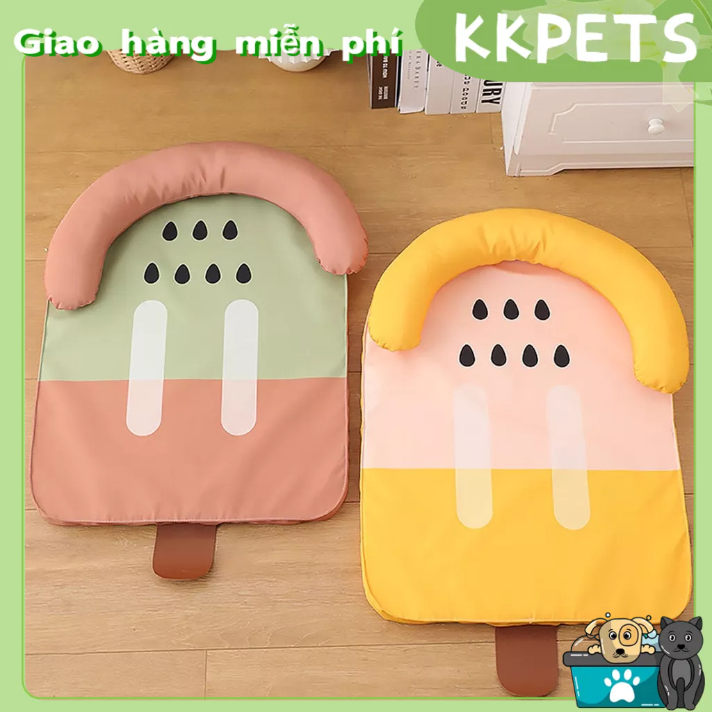 Thảm làm mát cho thú cưng Không thấm nước chống cắn- Đệm cho chó mèo kèm chiếu điều hòa- Ổ nằm mùa hè cho thú cưng KKPETS