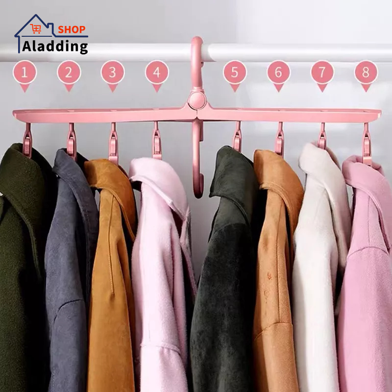 Aladding Móc Treo Quần Áo Có Thể Gấp Lại Đa Năng Không Để Lại Dấu Vết Sáng Tạo