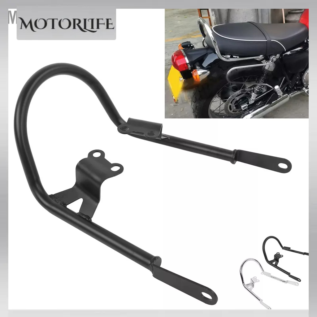 Motorlife Giá để hành lý phía sau xe máy Thay thế tay vịn khách cho Bonneville T100 2017‑2021