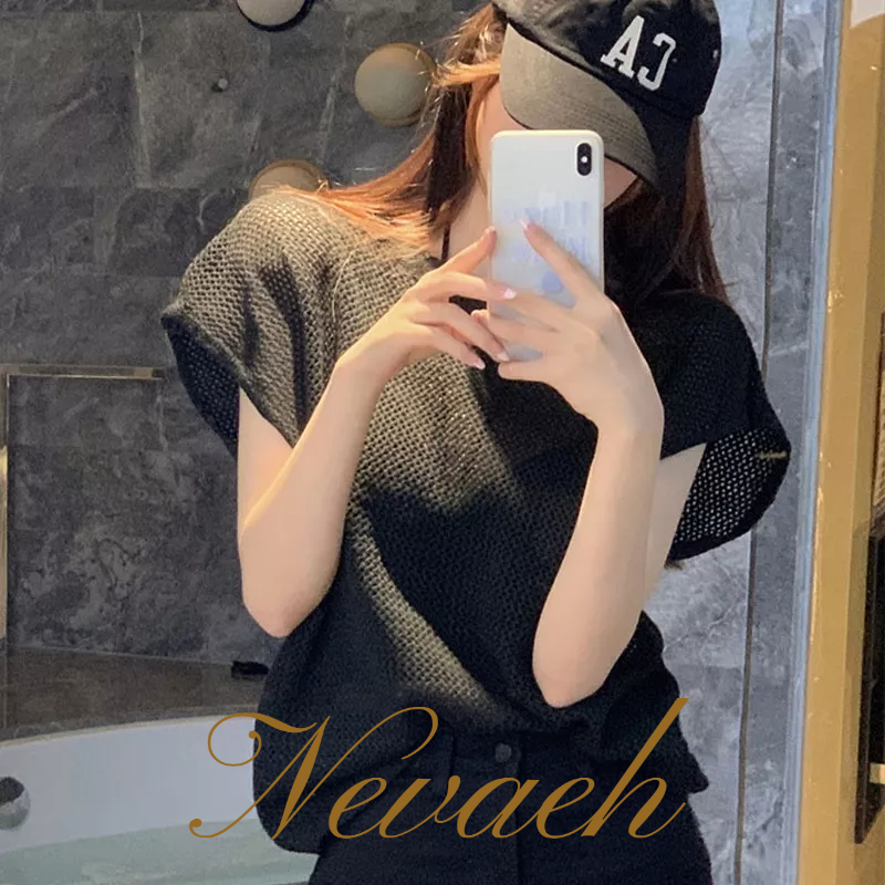 Áo Thun Nữ Ngắn Tay Cổ Tròn Thời Trang Hàn Mới