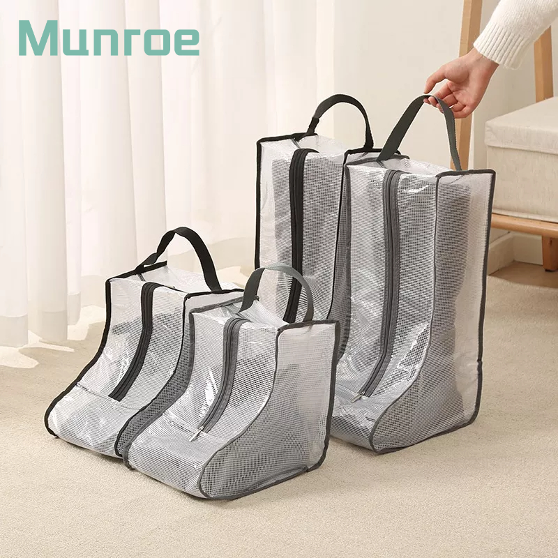 Túi Lưới Đựng Giày Bằng PVC Trong Suốt Chống Ẩm / Bụi Bẩn Tiện Dụng