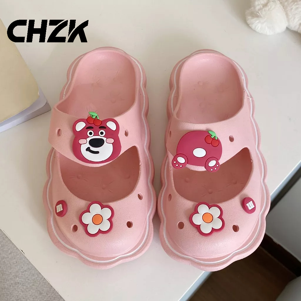 HOT SALECHZK Dép Đi Trong Nhà Đế Mềm Họa Tiết Hoạt Hình Dễ Thương Cho Nữ