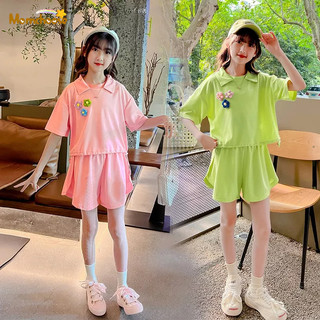 Momchoose set áo váy thời trang mùa hè cho bé gái