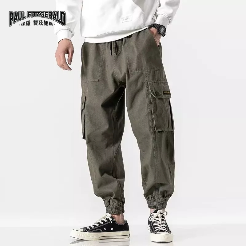 Paul FITZGERALD Quần Legging Dáng Rộng vintage Nhật Bản Giản Dị Dễ Phối Đồ Cho Nam