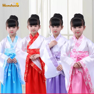 MOMCHOOSE Đầm Phong Cách Trung Hoa Xinh Xắn Cho Bé Gái