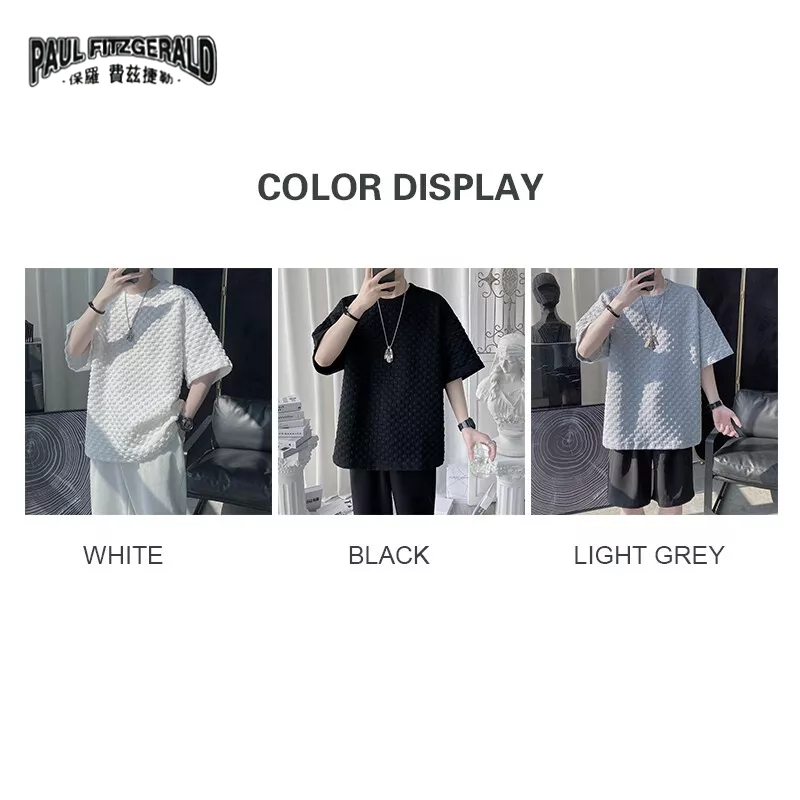 Áo Thun Ngắn Tay Dáng Rộng Họa Tiết Ca Rô Thời Trang Dành Cho Nam