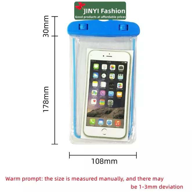 Glow điện thoại di động túi chống thấm~Bơi trôi trong suốt màn hình cảm ứng túi chống thấm nước chụp ảnh dưới nước