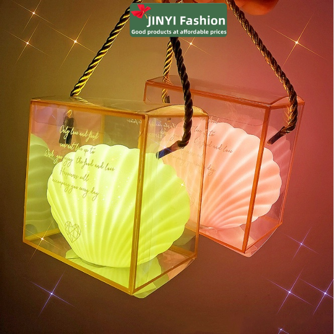 Bộ Hộp Đèn LED Ngủ Hình Vỏ Sò Ngọt Ngào Trang Trí Nhà Cửa