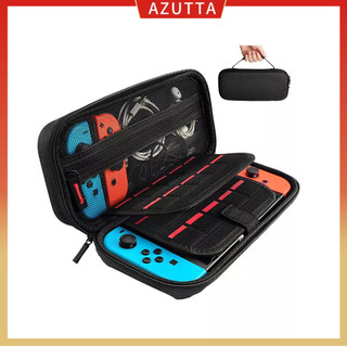Hộp đựng Switch Tương thích với Nintendo Switch/Switch OLED, với 20 hộp trò chơi Túi đựng hộp đựng du lịch vỏ cứng bảo vệ cho bảng điều khiển & phụ kiện, màu đen