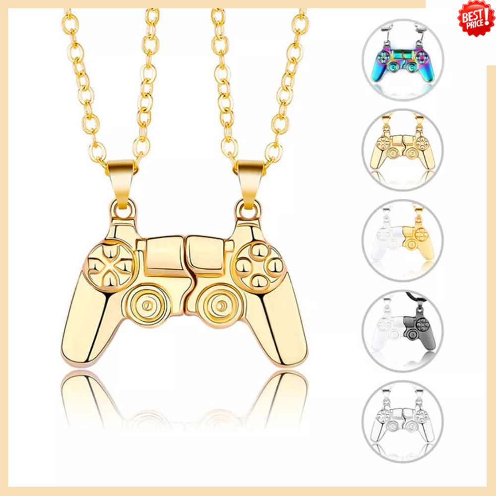 Cặp Vòng Cổ Đôi Tay Cầm Chơi Game Hít Nam Châm Hai Màu Thời Trang Cá Tính Dành Cho Cặp Đôi