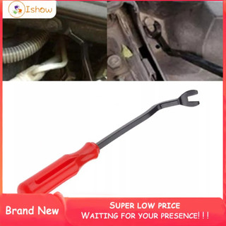 ⚡Hot Sale⚡Red 22.5cm Car Door Panel Trim Upholstery Retaining Clip Removal Puller Pry Tool Door trim panel fastener nail extractor decoration removal tool pry clamp 6 inch red handle black rod